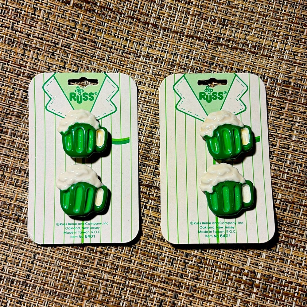 Vintage Russ St Patrick’s Day Button Covers
